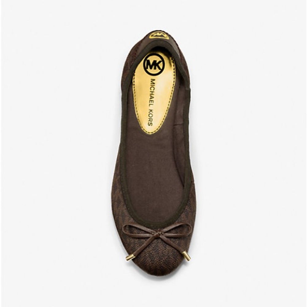 MICHAEL KORS Logo Ballet Flats